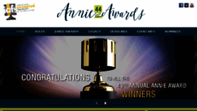 What Annieawards.org website looked like in 2016 (8 years ago)