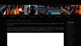 What Alchemystudio.ca website looked like in 2016 (7 years ago)