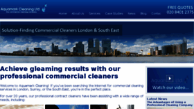 What Aquamarkcleaning.co.uk website looked like in 2016 (7 years ago)