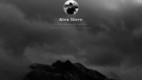 What Alexstern.com website looked like in 2016 (7 years ago)