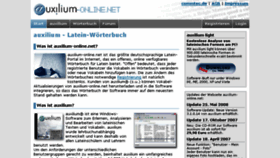 What Auxilium-online.net website looked like in 2016 (7 years ago)