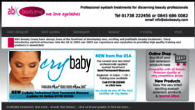 What Abxbeauty.com website looked like in 2016 (9 years ago)