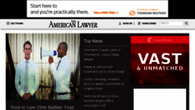 What Amlaw.com website looked like in 2016 (7 years ago)