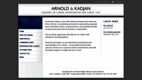 What Arnoldandkadjan.com website looked like in 2016 (7 years ago)