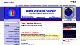 What Alcorcon.info website looked like in 2016 (9 years ago)