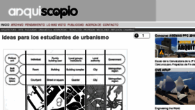 What Arquiscopio.com website looked like in 2016 (7 years ago)