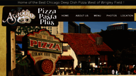 What Asaggiopizza.com website looked like in 2016 (7 years ago)