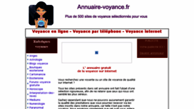 What Annuaire-voyance.fr website looked like in 2016 (7 years ago)