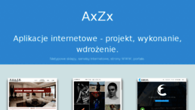 What Axzx.pl website looked like in 2016 (7 years ago)