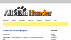 What Alltforhundar.se website looked like in 2016 (7 years ago)