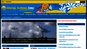 What Allergyasthmazone.com website looked like in 2016 (7 years ago)