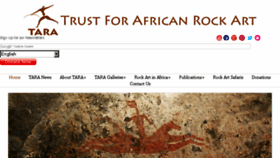 What Africanrockart.org website looked like in 2016 (7 years ago)