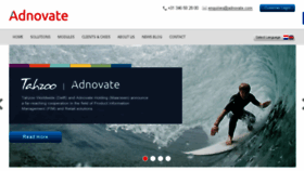 What Adnovate.com website looked like in 2016 (7 years ago)