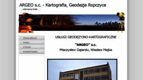 What Argeo.pl website looked like in 2016 (7 years ago)