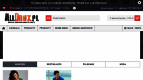 What Alldrux.pl website looked like in 2016 (8 years ago)