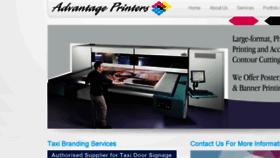 What Advantageprinters.ie website looked like in 2016 (9 years ago)