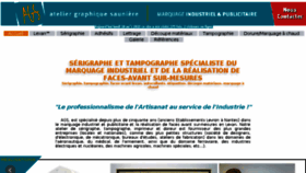 What Ateliergraphique.com website looked like in 2016 (7 years ago)