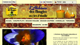 What Alchimiedesbougies.fr website looked like in 2016 (7 years ago)