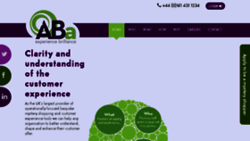 What Aba.co.uk website looked like in 2016 (7 years ago)