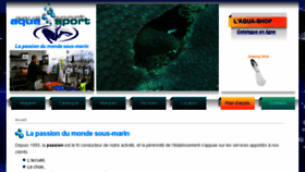 What Aqua-sport.fr website looked like in 2016 (7 years ago)
