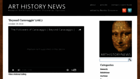 What Arthistorynews.com website looked like in 2016 (7 years ago)
