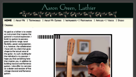 What Aarongreenguitars.com website looked like in 2016 (7 years ago)