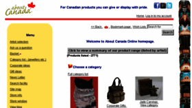 What Aboutcanada.ca website looked like in 2016 (7 years ago)