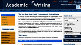 What Academicwriting.com.au website looked like in 2016 (7 years ago)