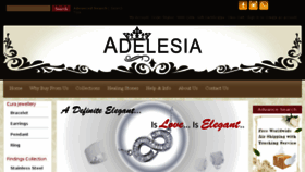 What Adelesia.com website looked like in 2016 (7 years ago)