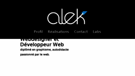 What Alek.be website looked like in 2016 (7 years ago)