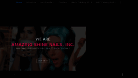 What Amazingshinenails.com website looked like in 2016 (7 years ago)