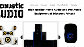 What Acousticaudio.net website looked like in 2016 (7 years ago)