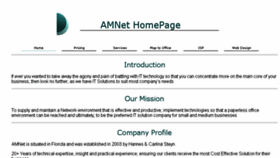 What Amnet.co.za website looked like in 2016 (7 years ago)