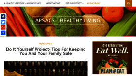 What Apsacs.org website looked like in 2016 (7 years ago)