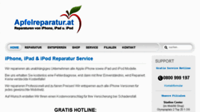 What Apfelreparatur.at website looked like in 2016 (7 years ago)