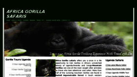 What Africagorillasafaris.com website looked like in 2016 (7 years ago)