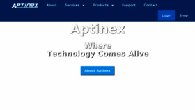 What Aptinex.com website looked like in 2016 (7 years ago)