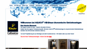 What Aquico.de website looked like in 2016 (7 years ago)
