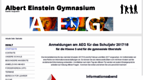 What Albert-einstein-gymnasium.de website looked like in 2016 (7 years ago)
