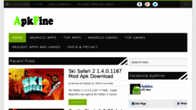 What Apkfine.com website looked like in 2016 (7 years ago)