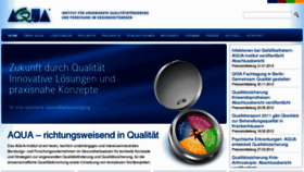 What Aqua-institut.de website looked like in 2016 (7 years ago)