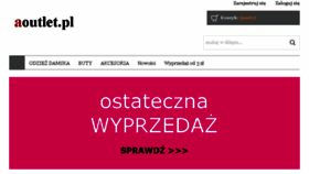 What Aoutlet.pl website looked like in 2016 (7 years ago)