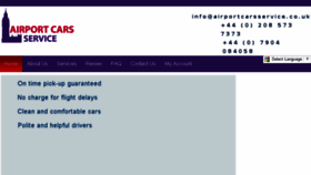 What Airportcarsservice.co.uk website looked like in 2016 (9 years ago)