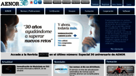 What Aenor.es website looked like in 2016 (7 years ago)