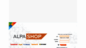 What Alpashop.alpargatas.com.br website looked like in 2016 (7 years ago)
