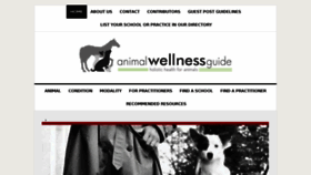 What Animalmassageguide.com website looked like in 2016 (7 years ago)