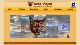 What Avilaviajes.tur.ar website looked like in 2016 (7 years ago)