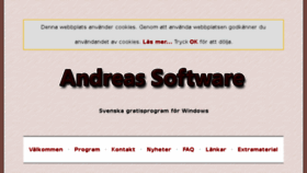 What Andreas-software.com website looked like in 2016 (7 years ago)