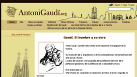 What Antonigaudi.org website looked like in 2016 (7 years ago)