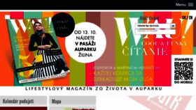 What Auparkzilina.sk website looked like in 2016 (7 years ago)